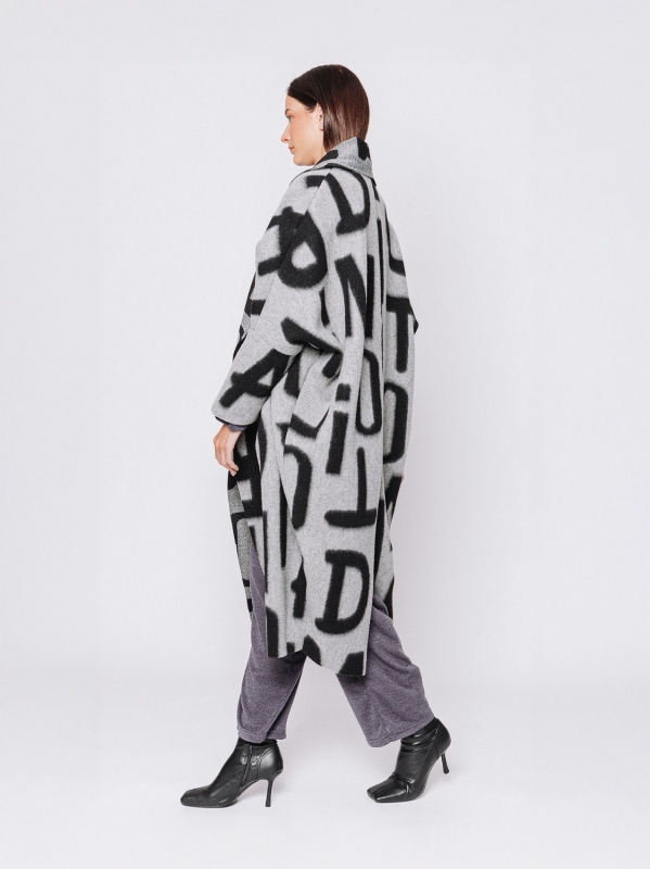 Maxi cardigan #LETTERING