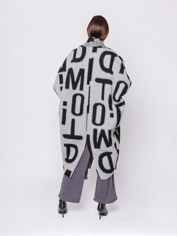 Maxi cardigan #LETTERING