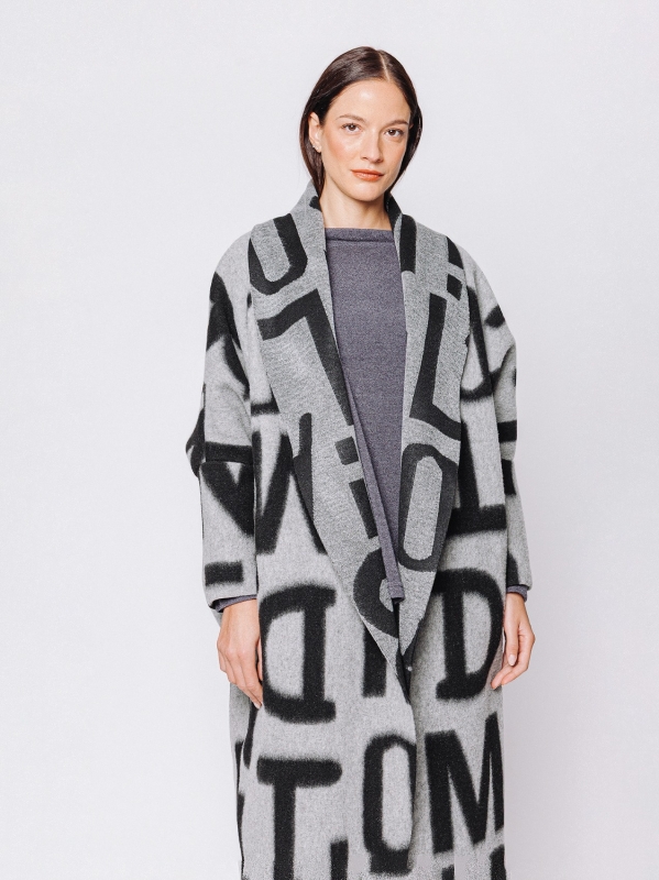 Maxi cardigan #LETTERING