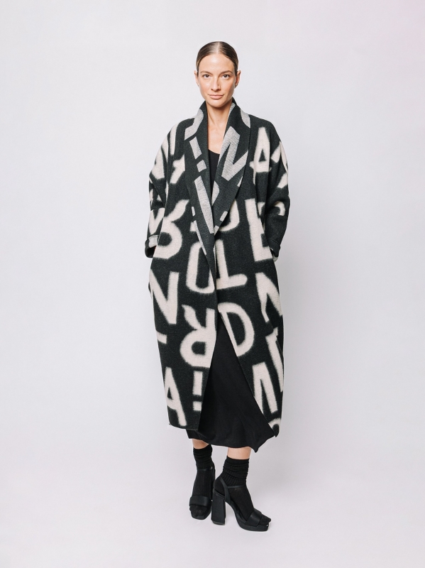 Maxi cardigan #LETTERING