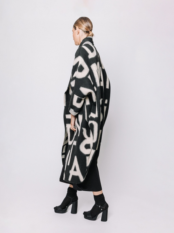 Maxi cardigan #LETTERING