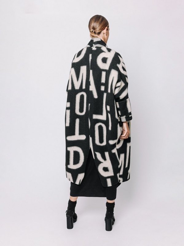 Maxi cardigan #LETTERING