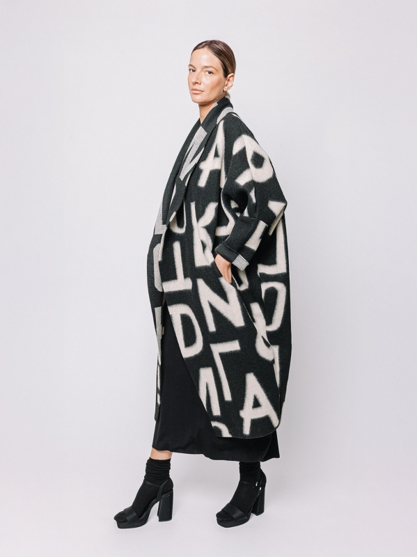 Maxi cardigan #LETTERING