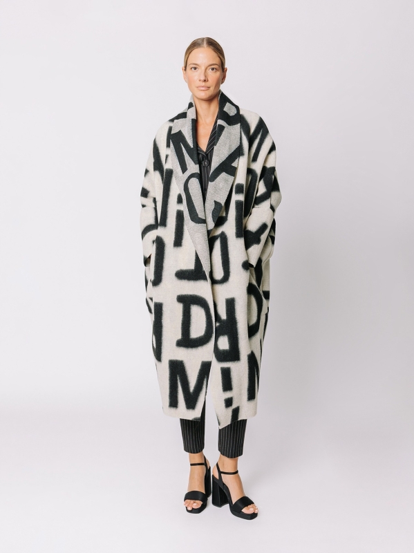 Maxi cardigan #LETTERING