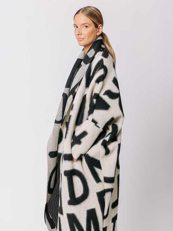 Maxi cardigan #LETTERING