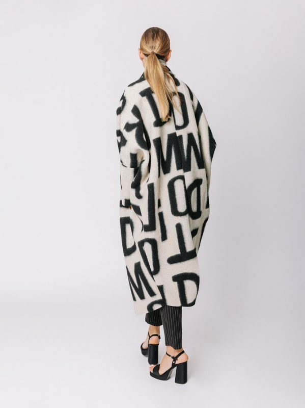 Maxi cardigan #LETTERING