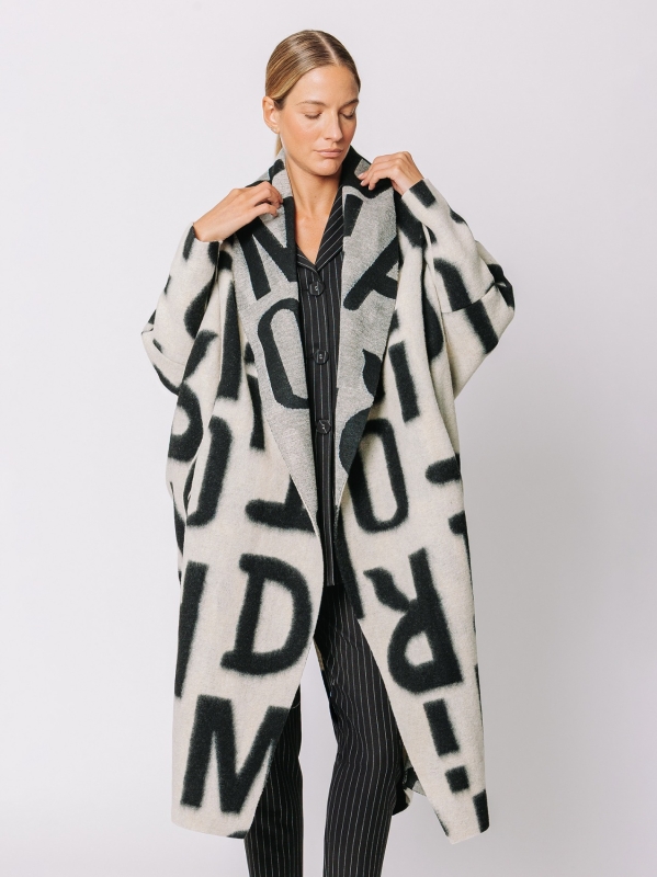 Maxi cardigan #LETTERING