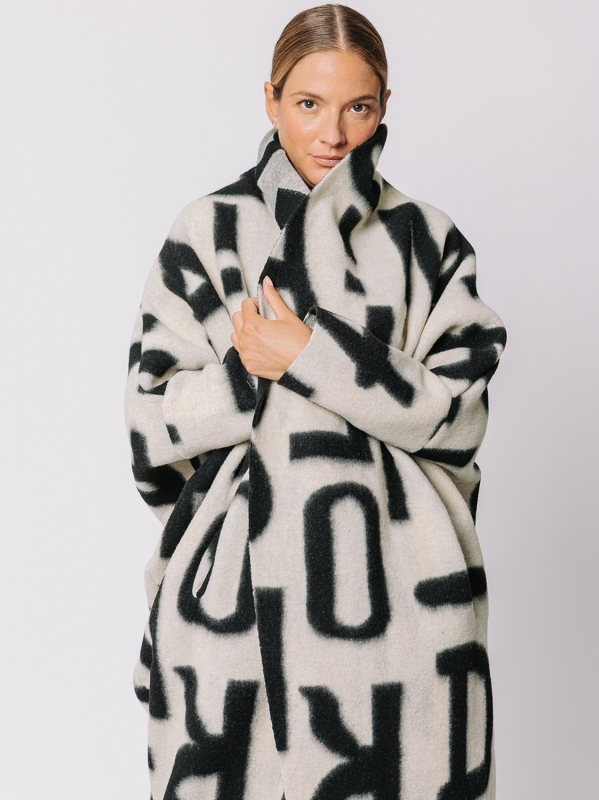 Maxi cardigan #LETTERING