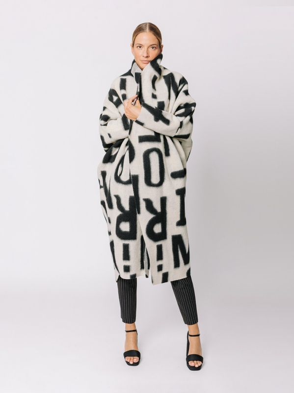 Maxi cardigan #LETTERING