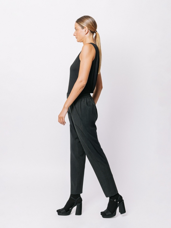 Pantalone gessato stretch Midali Toujours