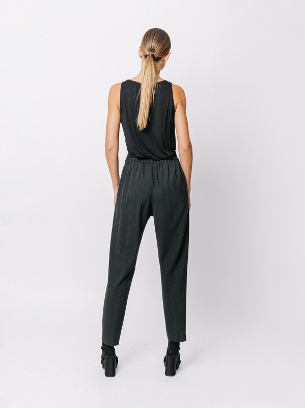 Pantalone gessato stretch Midali Toujours