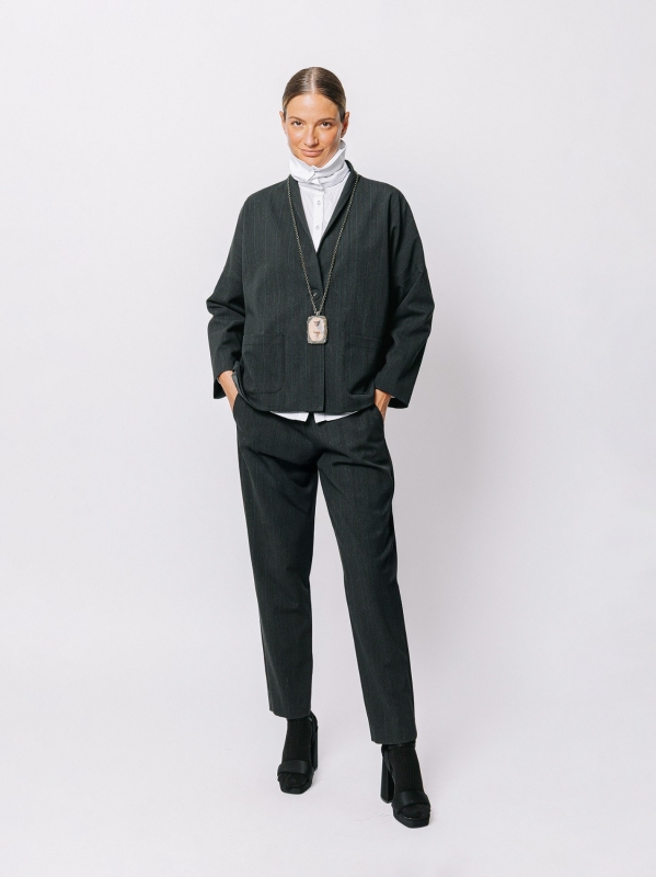 Giacca gessata stretch Midali Toujours