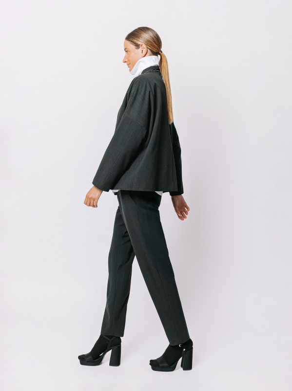 Giacca gessata stretch Midali Toujours