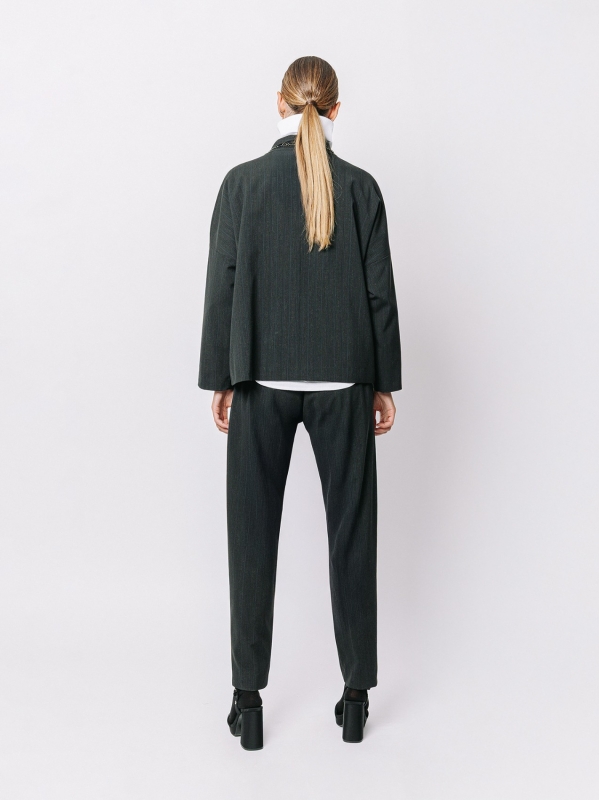 Giacca gessata stretch Midali Toujours