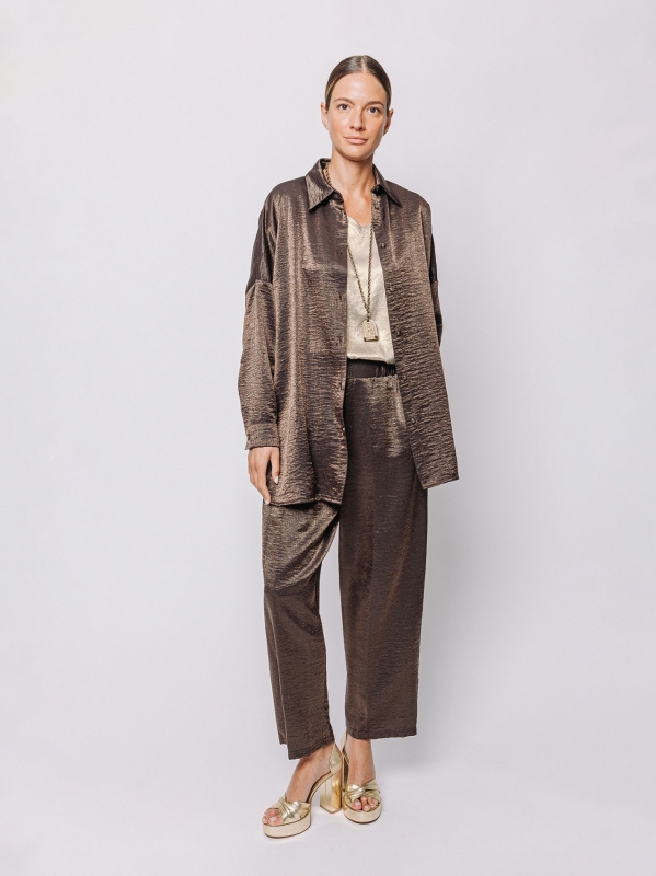 Giacca Camicia Bronze Cozyluxe