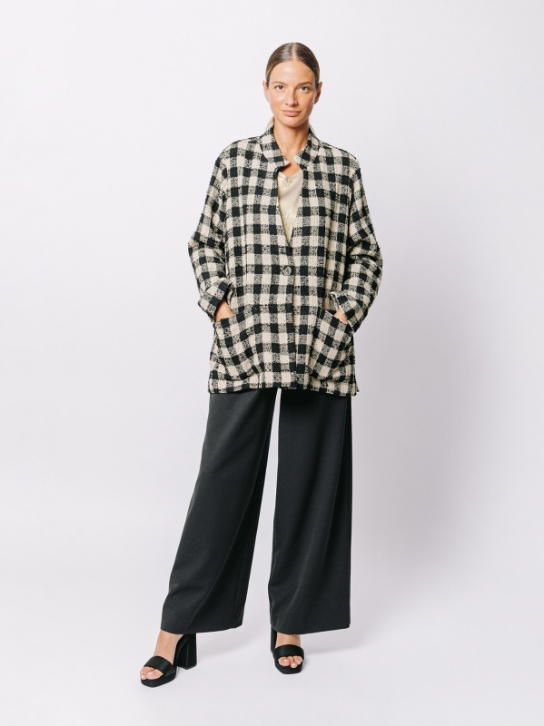 Giacca damier lurex – Midali Toujours