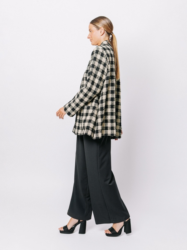 Giacca damier lurex – Midali Toujours