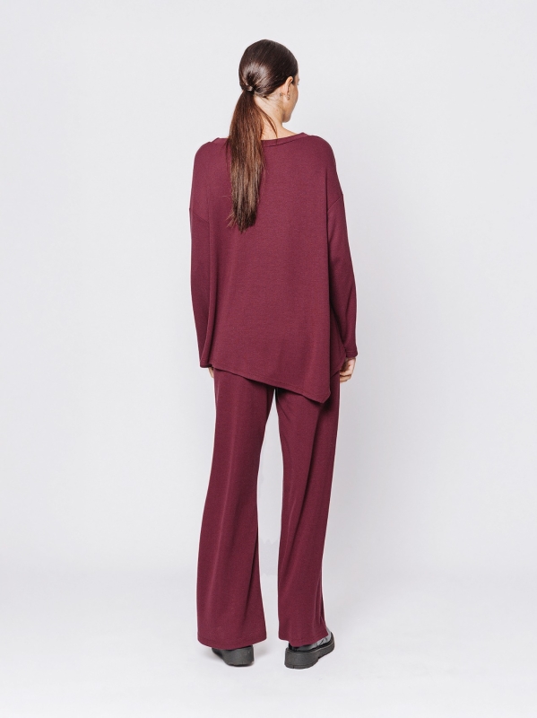 Maxi t-shirt in tessuto #COMFORT