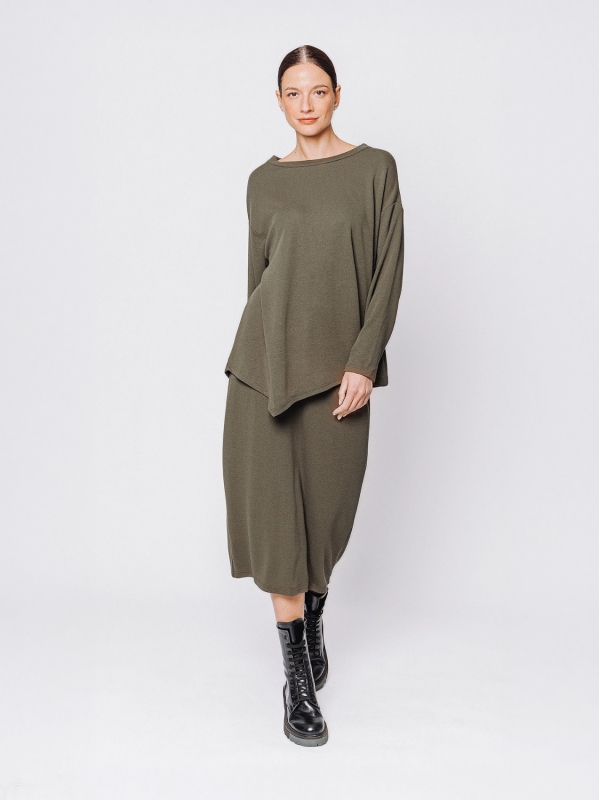 Maxi t-shirt in tessuto #COMFORT