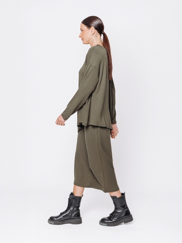 Maxi t-shirt in tessuto #COMFORT