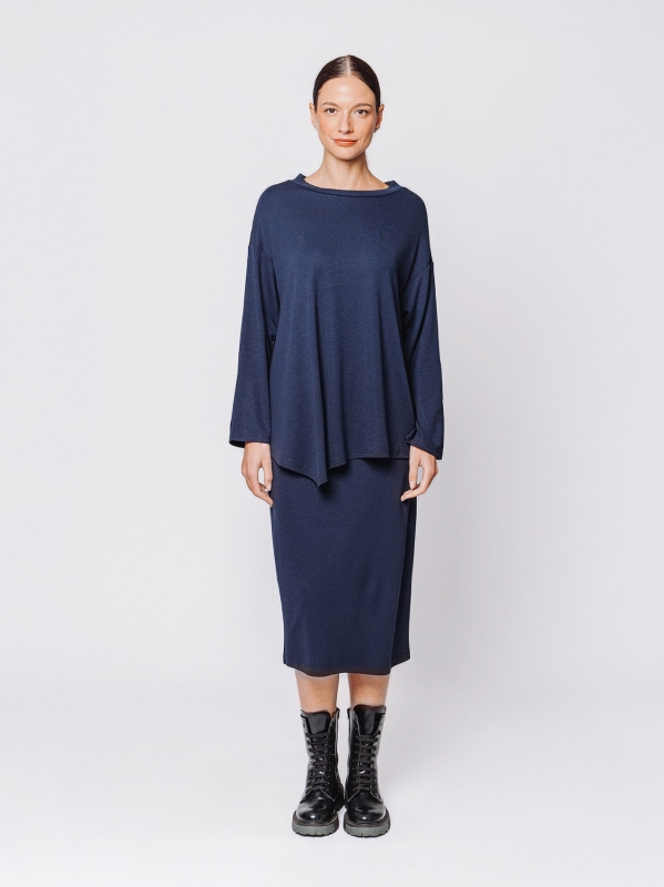 Maxi t-shirt in tessuto #COMFORT