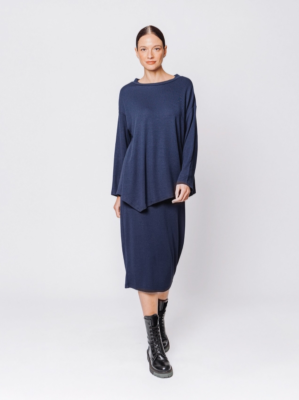 Maxi t-shirt in tessuto #COMFORT