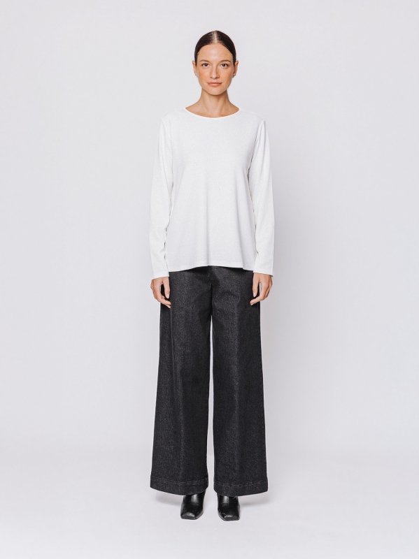 Boxy t-shirt in tessuto #COMFORT