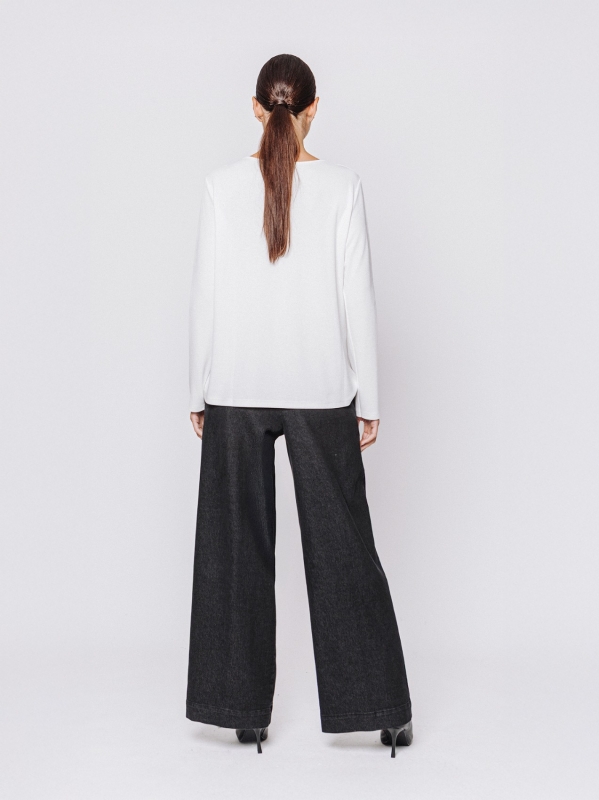 Boxy t-shirt in tessuto #COMFORT