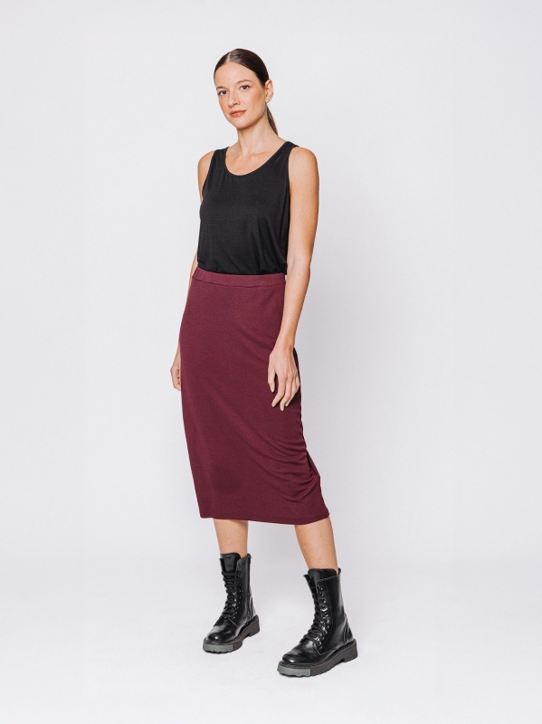 Gonna tubino in tessuto #COMFORT