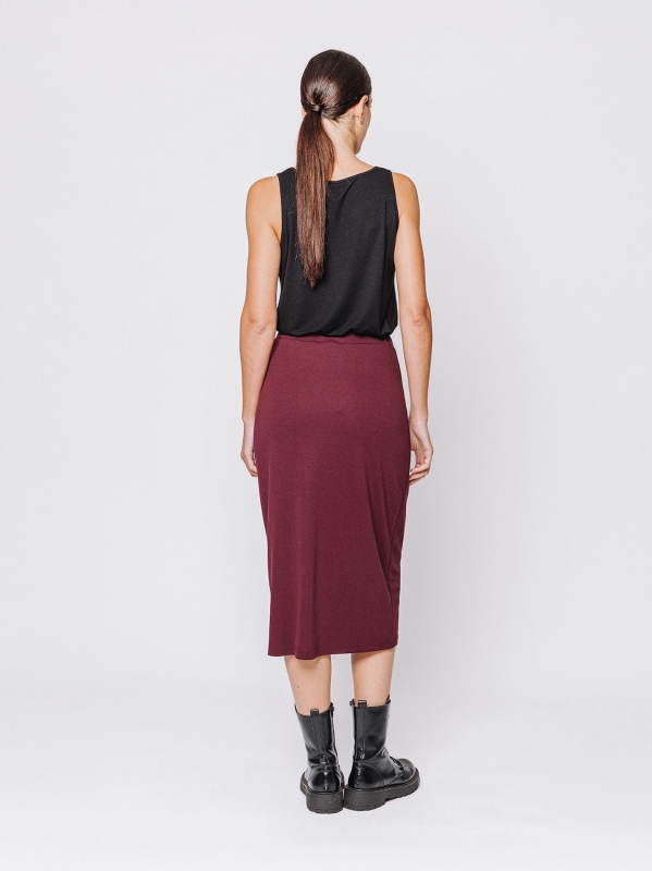 Gonna tubino in tessuto #COMFORT