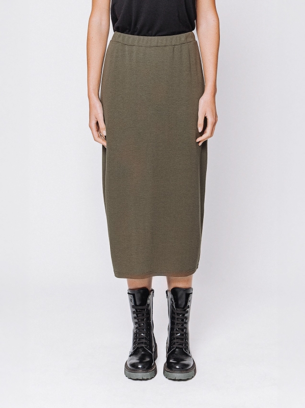 Gonna tubino in tessuto #COMFORT