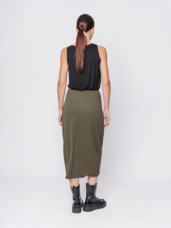 Gonna tubino in tessuto #COMFORT