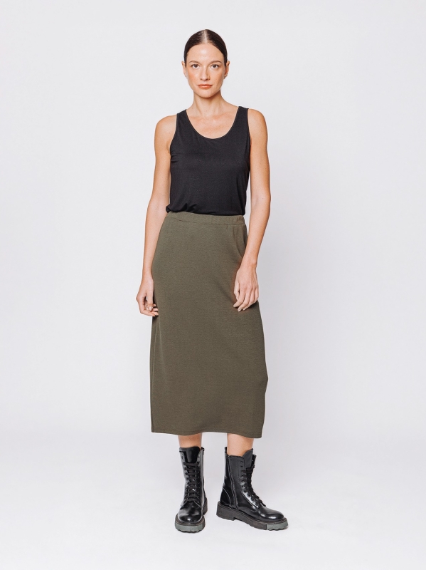 Gonna tubino in tessuto #COMFORT
