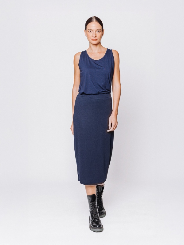 Gonna tubino in tessuto #COMFORT