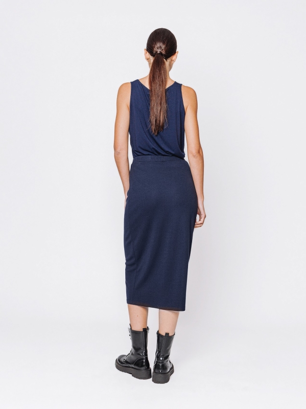 Gonna tubino in tessuto #COMFORT