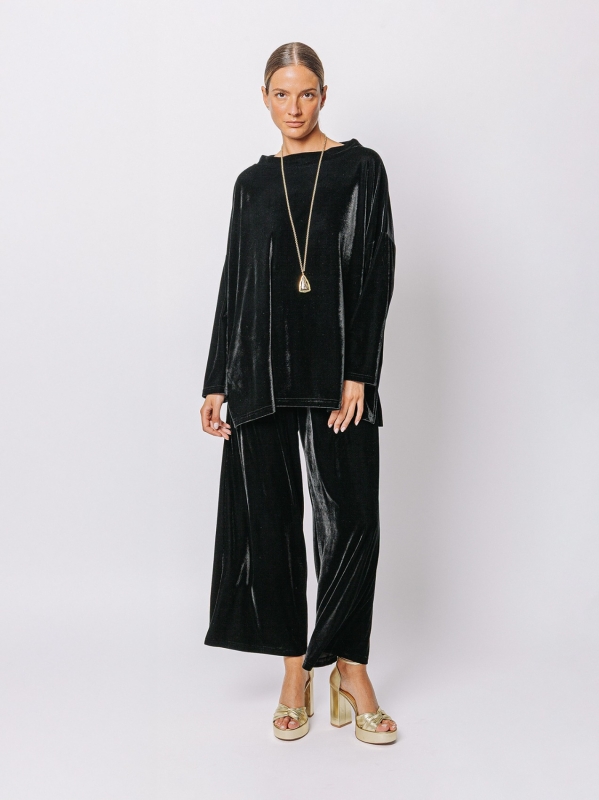Long velvet blouse|Midali Toujours