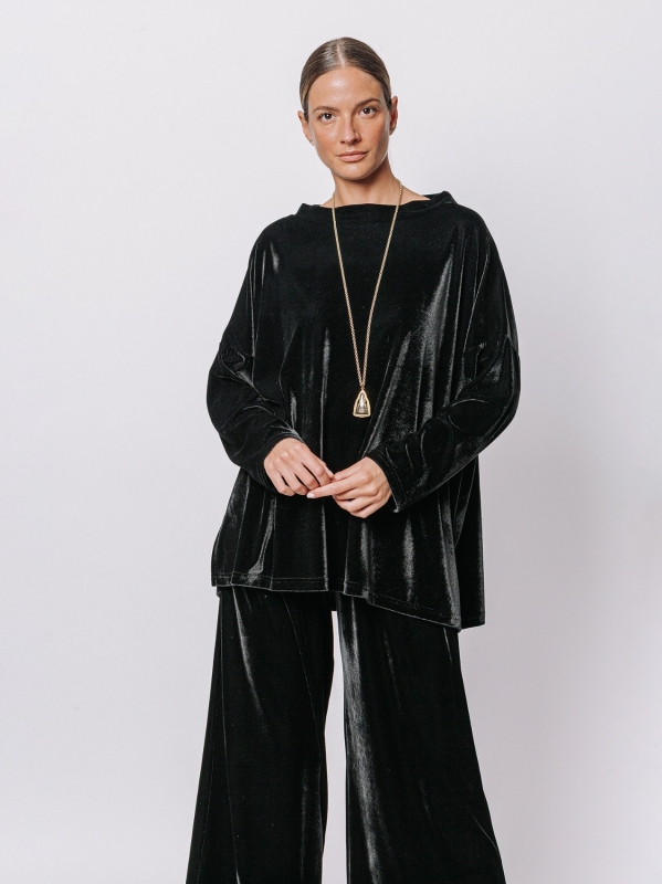 Long velvet blouse|Midali Toujours
