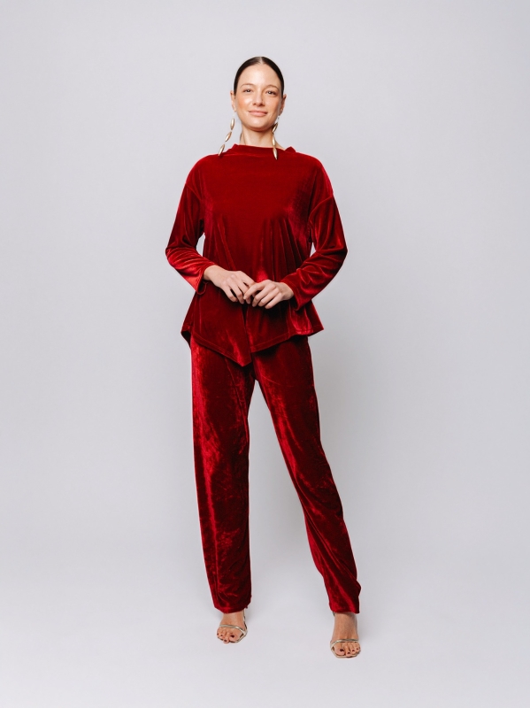 Blusa in velluto Midali Toujours