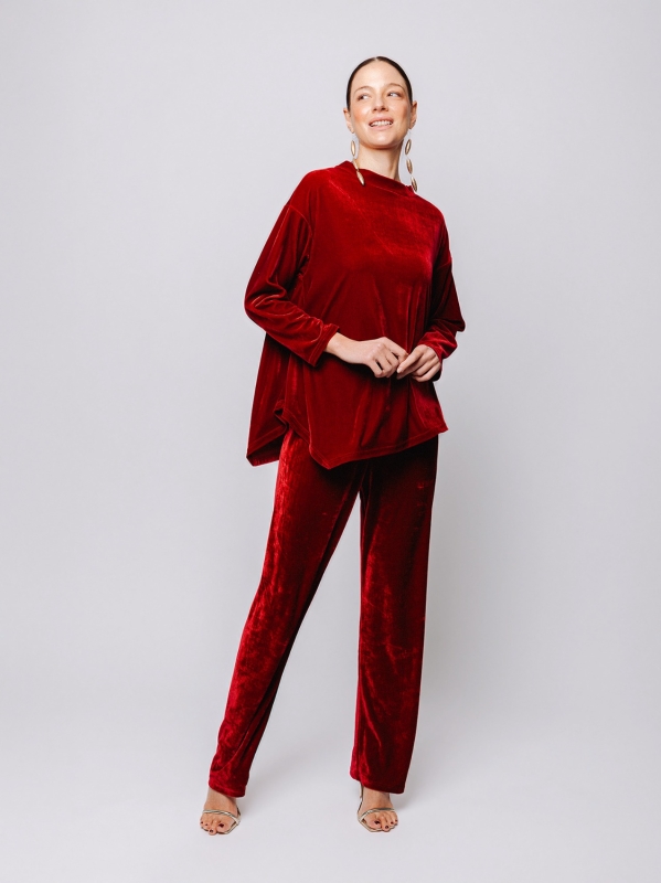 Blusa in velluto Midali Toujours