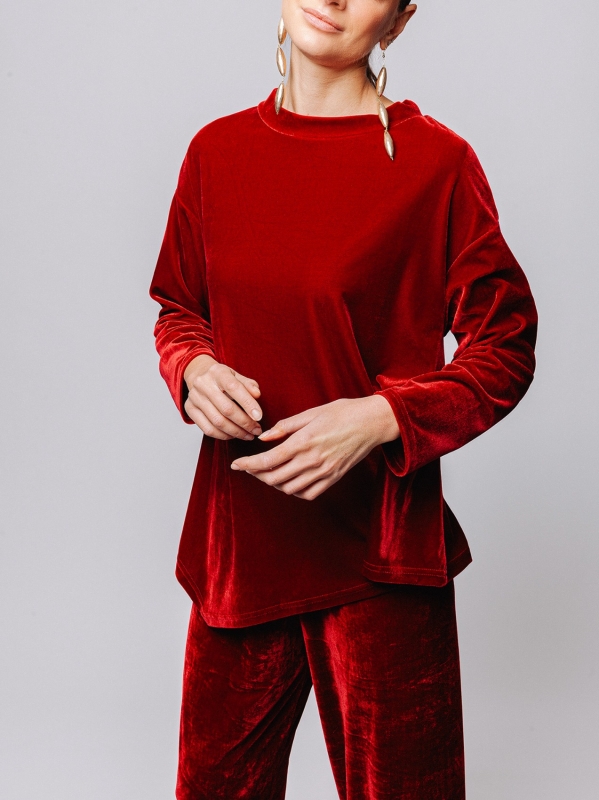 Blusa in velluto Midali Toujours