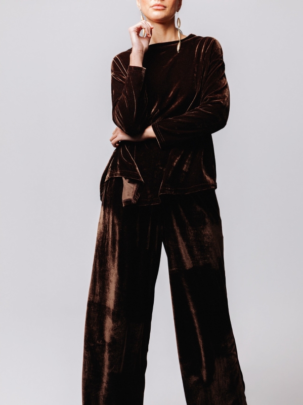 Blusa in velluto Midali Toujours