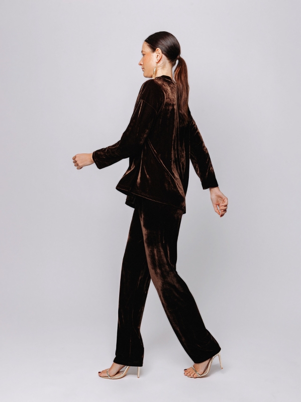 Blusa in velluto Midali Toujours