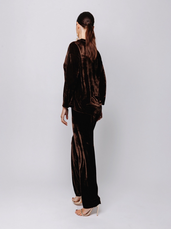 Blusa in velluto Midali Toujours