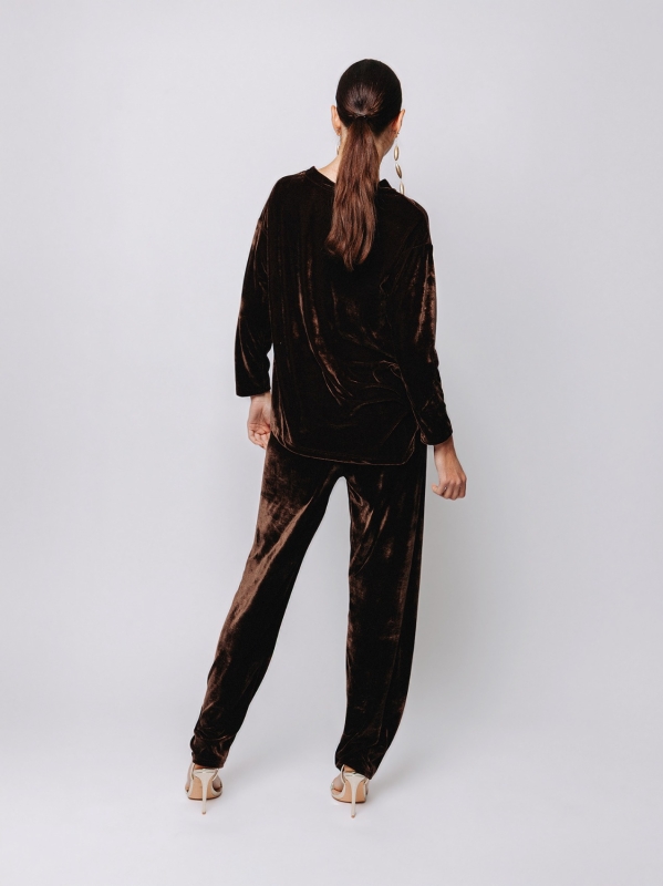 Blusa in velluto Midali Toujours