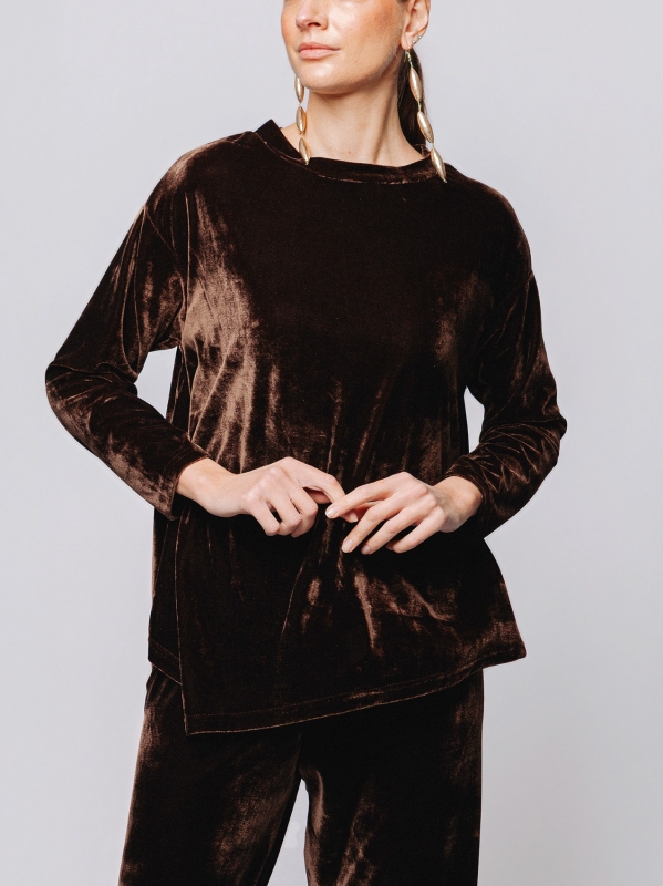 Blusa in velluto Midali Toujours