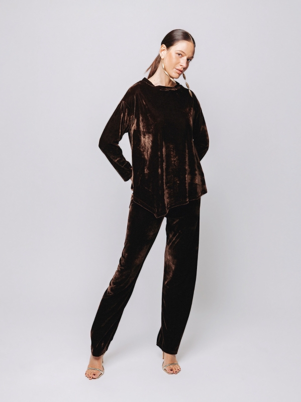 Blusa in velluto Midali Toujours