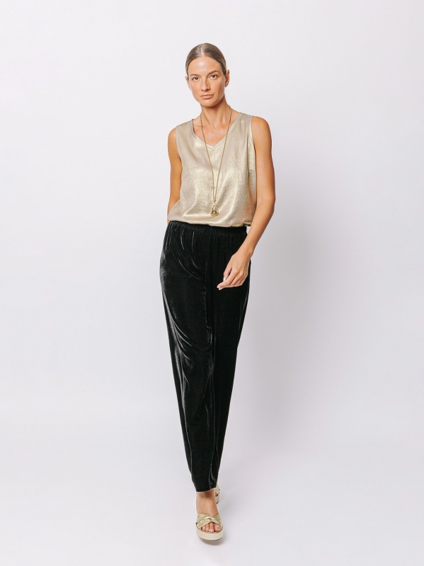 Pantalone dritto in velluto |Midali Toujours