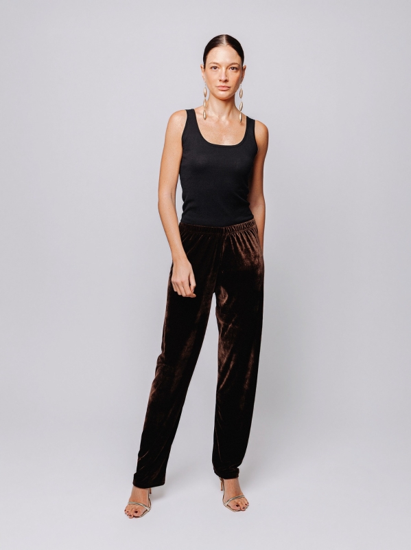 Pantalone dritto in velluto | Midali Toujours