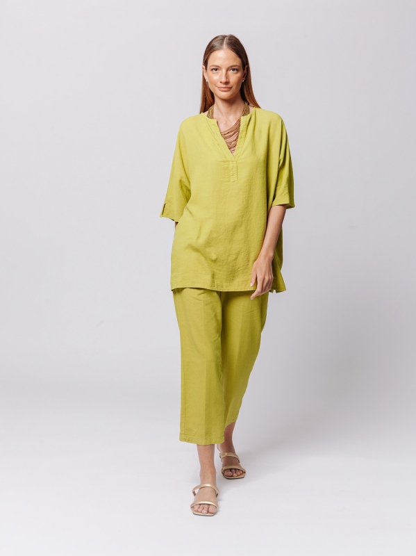 Maglia Flow in Misto Lino e Viscosa