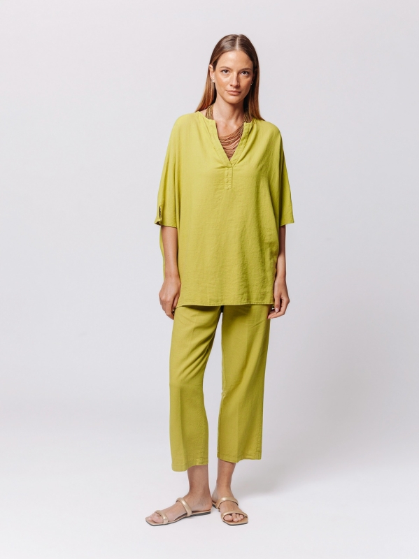 Maglia Flow in Misto Lino e Viscosa